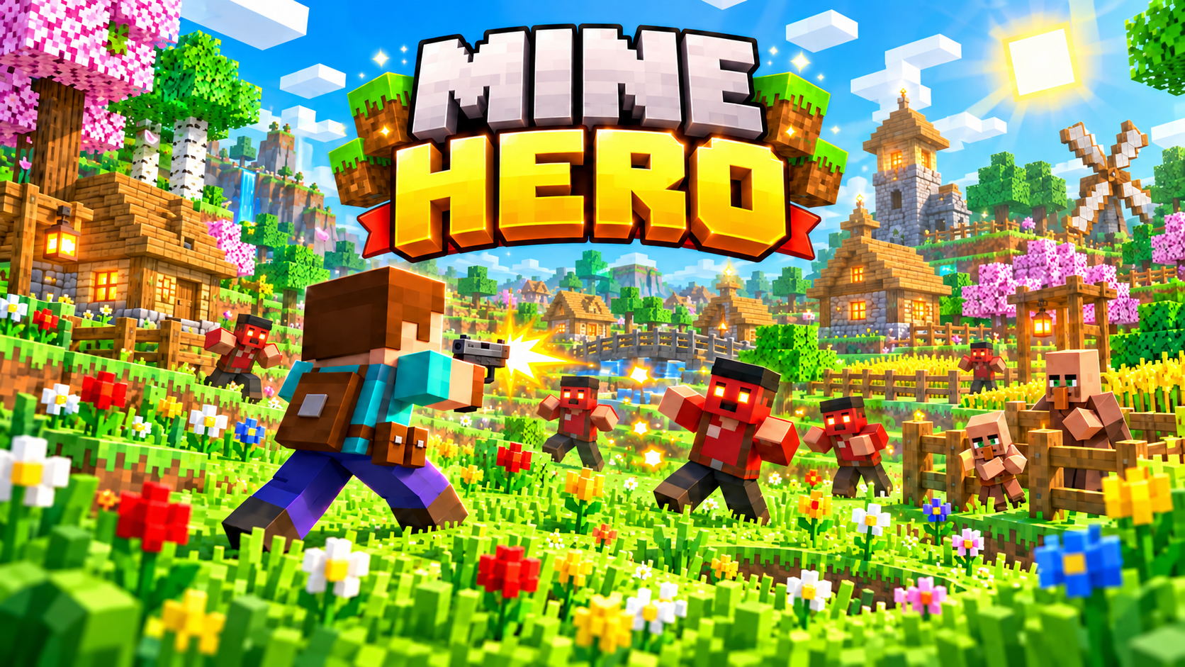 Mine Hero: Firefight and rescue villages!